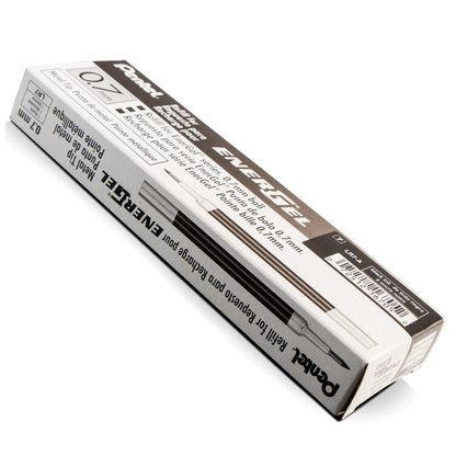 Pentel Refill Ink - For EnerGel Gel Pen, 0.7mm Metal Tip, Medium, Black Ink (LR7-A)