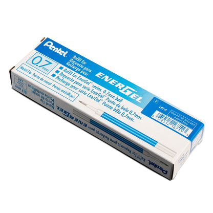 Pentel Refill Ink - For EnerGel Gel Pen, 0.7mm Metal Tip, Medium, Blue Ink (LR7-C)