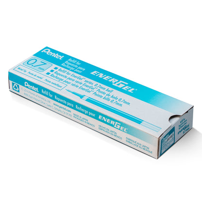 Refill Ink - For EnerGel Retractable Liquid Gel Pen, (0.7mm) Medium Line, Turquoise Ink (LR7-S3)
