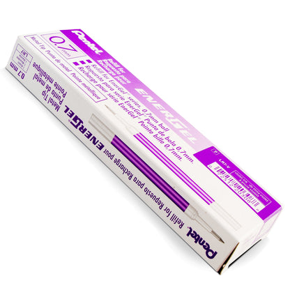 Pentel Refill Ink - For EnerGel Gel Pen, 0.7mm Metal Tip, Medium, Violet Ink (LR7-V)