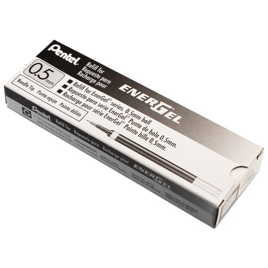 Pentel Refill Ink - For EnerGel Gel Pen, 0.5mm Needle Tip, Fine, Black Ink (LRN5-A)