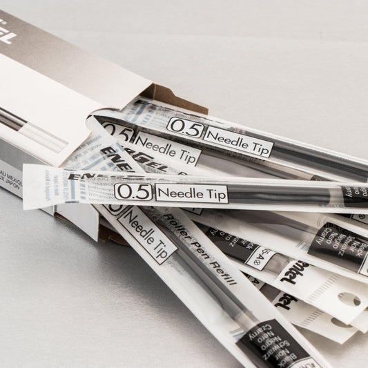 Pentel Refill Ink - For EnerGel Gel Pen, 0.5mm Needle Tip, Fine, Black Ink (LRN5-A)