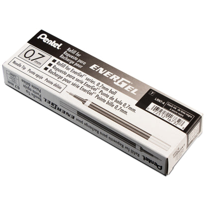 Pentel Refill Ink - For EnerGel Gel Pen 0.7mm Needle Tip, Medium, Black Ink (LRN7-A), 48 Dozen