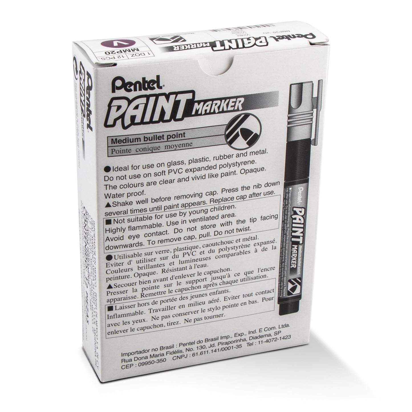 Paint Markers, Medium Bullet Point, Violet Ink (MMP20-V)