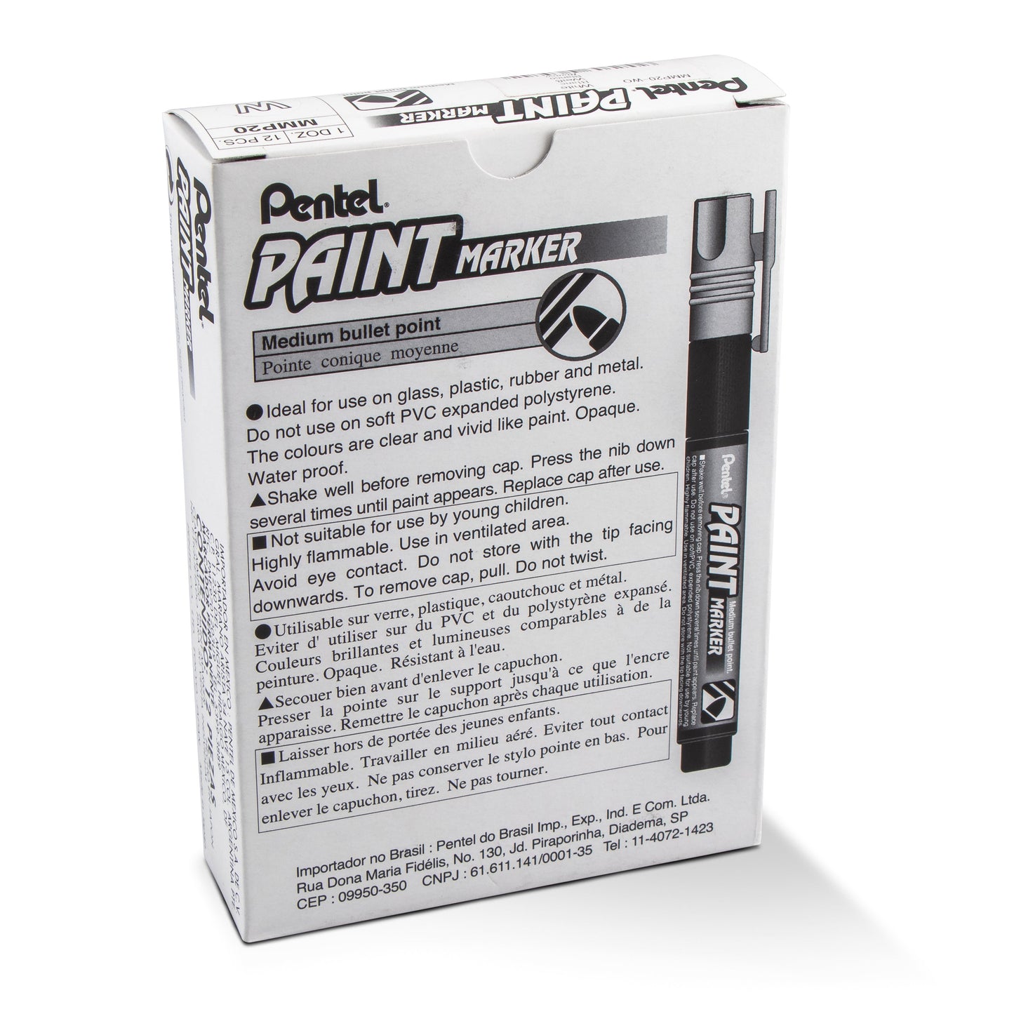 Paint Markers, Medium Bullet Point, White Ink (MMP20-W)