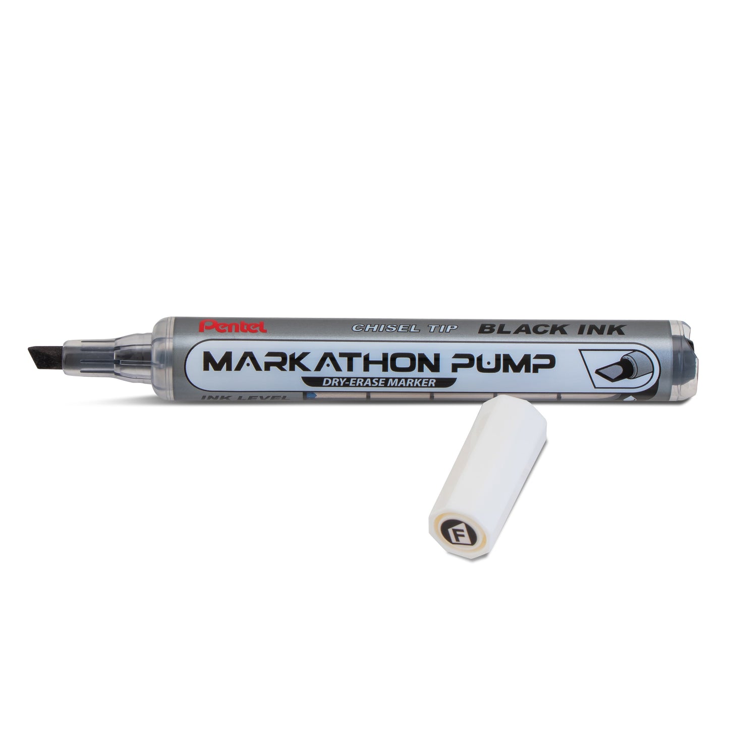 Markathon Pump Dry Erase Marker, Chisel Tip, Black Ink (MWL6SX-A)