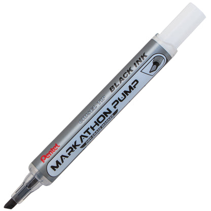 Markathon Pump Dry Erase Marker, Chisel Tip, Black Ink (MWL6SX-A)