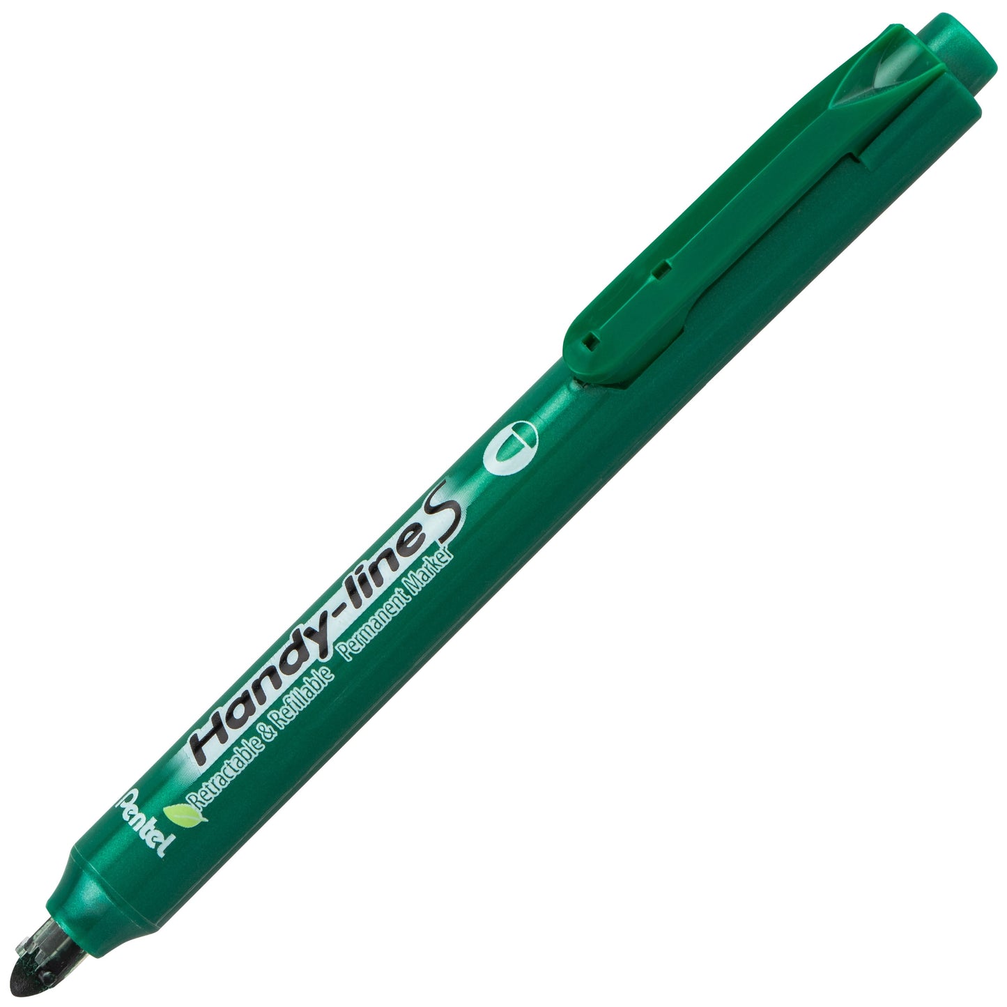 Handy-Line S Retractable  Permanent Marker, Fine Bullet Tip, Green Ink (NXS15-D)