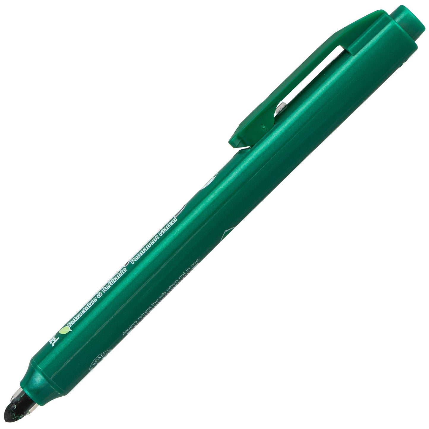 Handy-Line S Retractable  Permanent Marker, Fine Bullet Tip, Green Ink (NXS15-D)