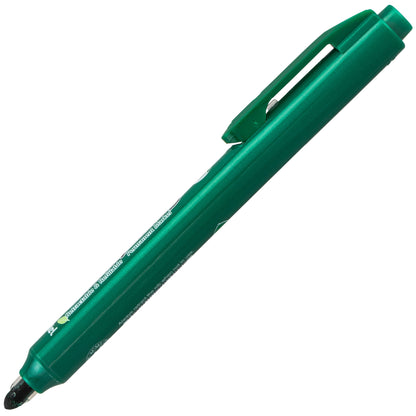 Handy-Line S Retractable  Permanent Marker, Fine Bullet Tip, Green Ink (NXS15-D)