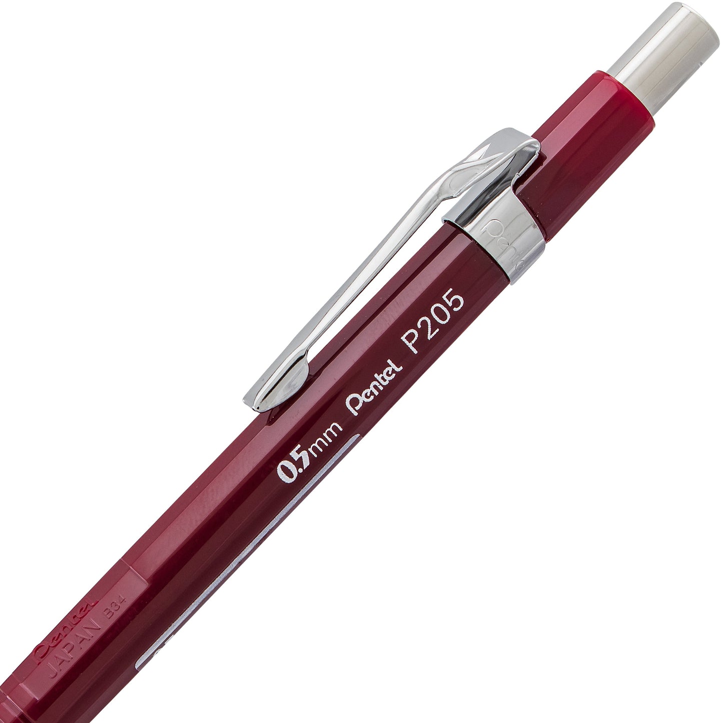 Pentel Sharp Mechanical Pencil (0.5mm), Red Barrel (P205B), 48 Dozen