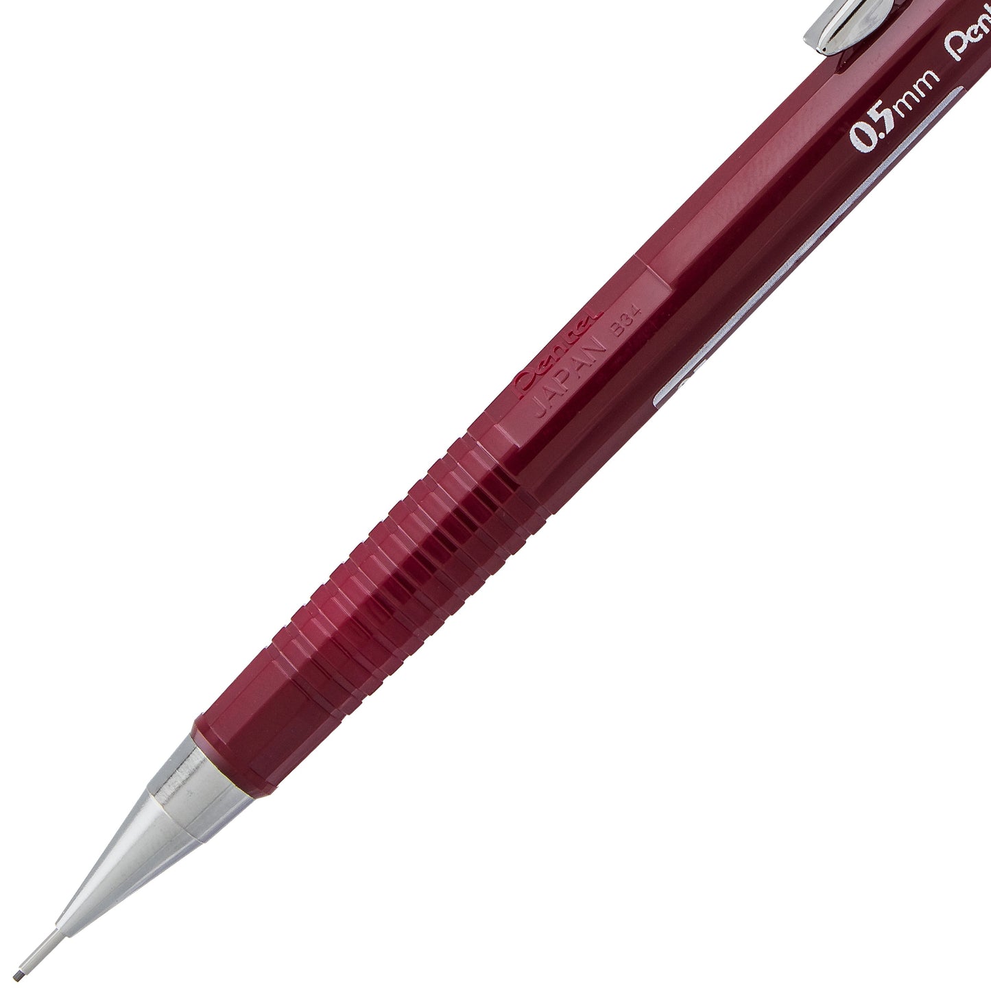 Pentel Sharp Mechanical Pencil (0.5mm), Red Barrel (P205B), 48 Dozen