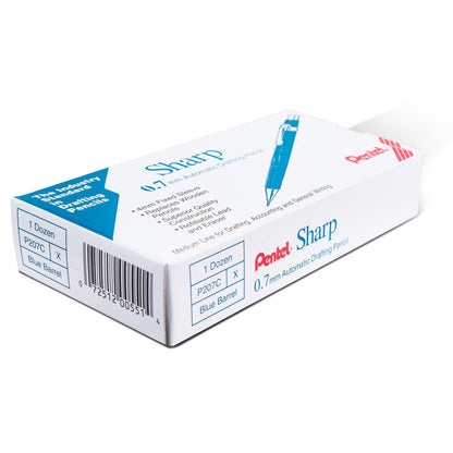 Pentel Sharp Mechanical Pencil (0.7mm), Blue Barrel (P207C)