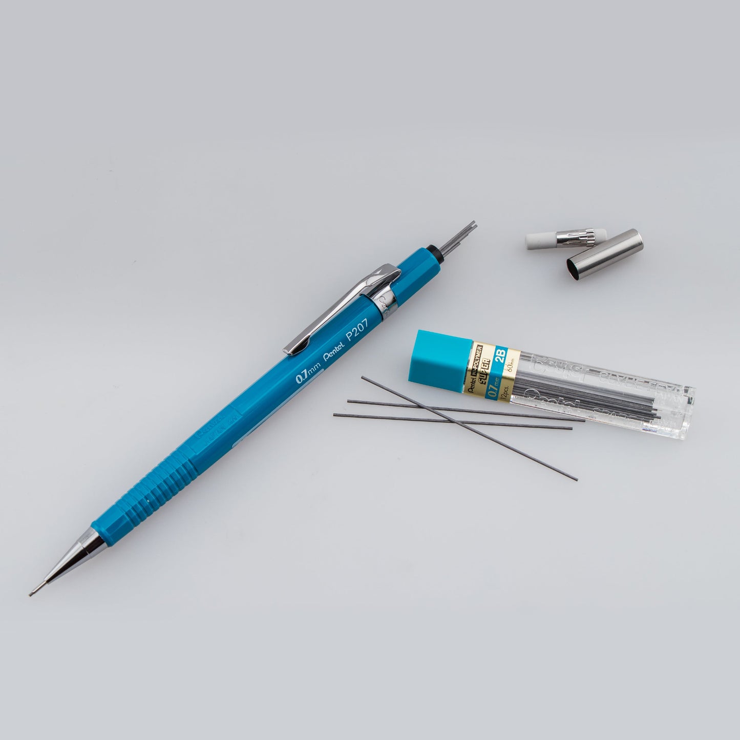 Pentel Sharp Mechanical Pencil (0.7mm), Blue Barrel (P207C)
