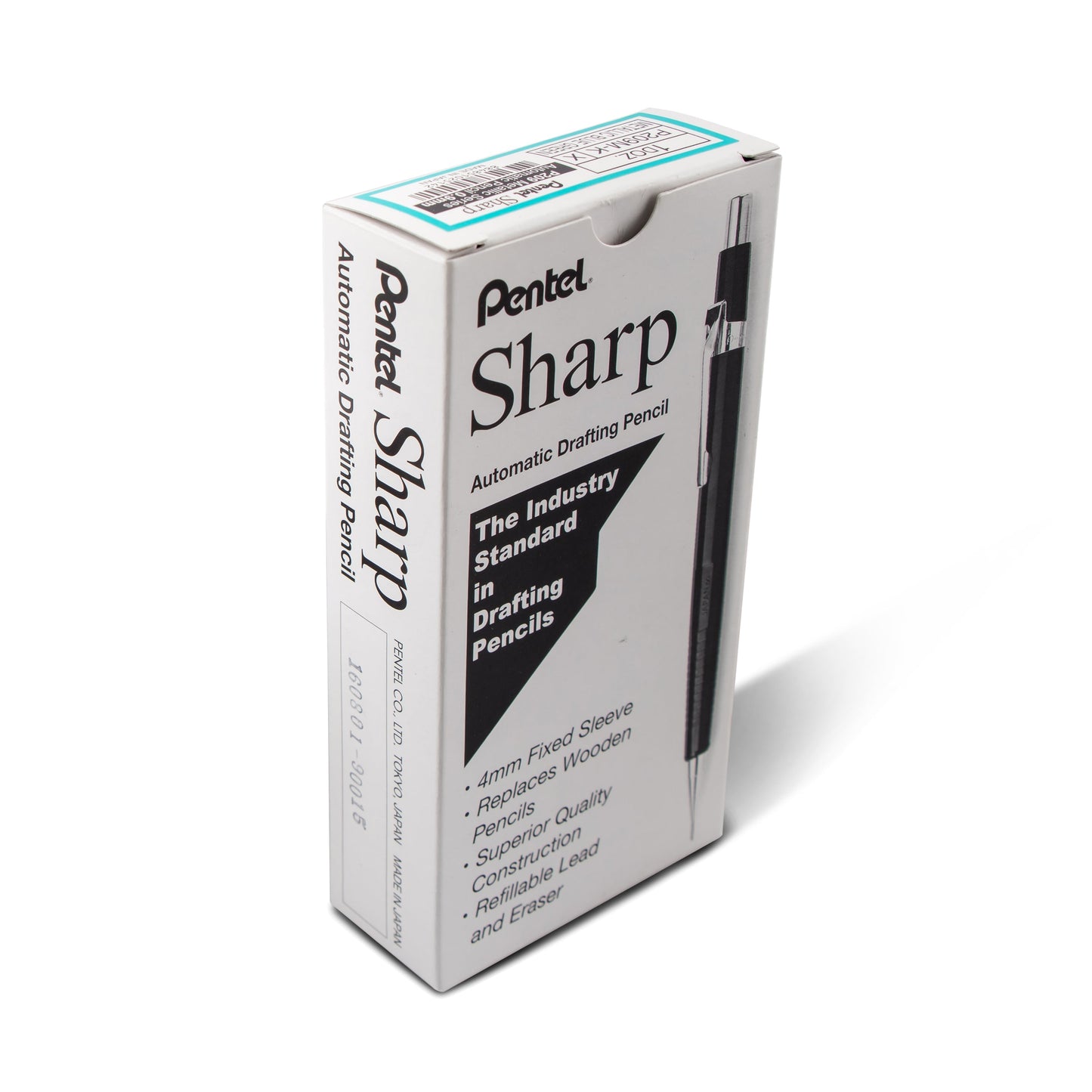 Pentel Sharp Mechanical Pencil, (0.9mm), Metallic Bluish Green Barrel (P209MK)