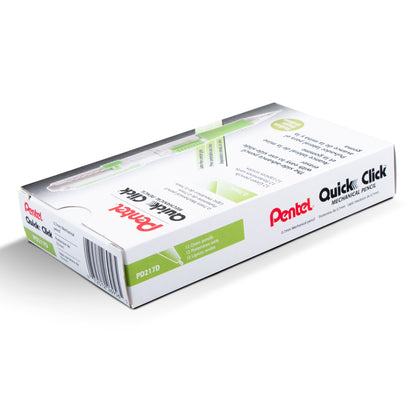 QUICK CLICK Mechanical Pencil (0.7mm), Green Barrel (PD217D)