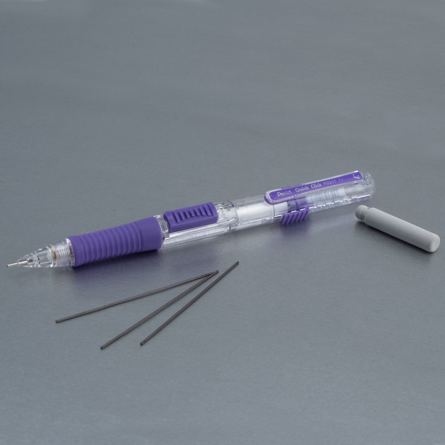 QUICK CLICK Mechanical Pencil (0.7mm), Violet Barrel (PD217V)