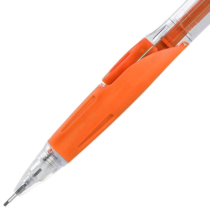 Twist-Erase CLICK  Mechanical Pencil, (0.7mm), Clear Barrel, Orange Grip (PD277TF)