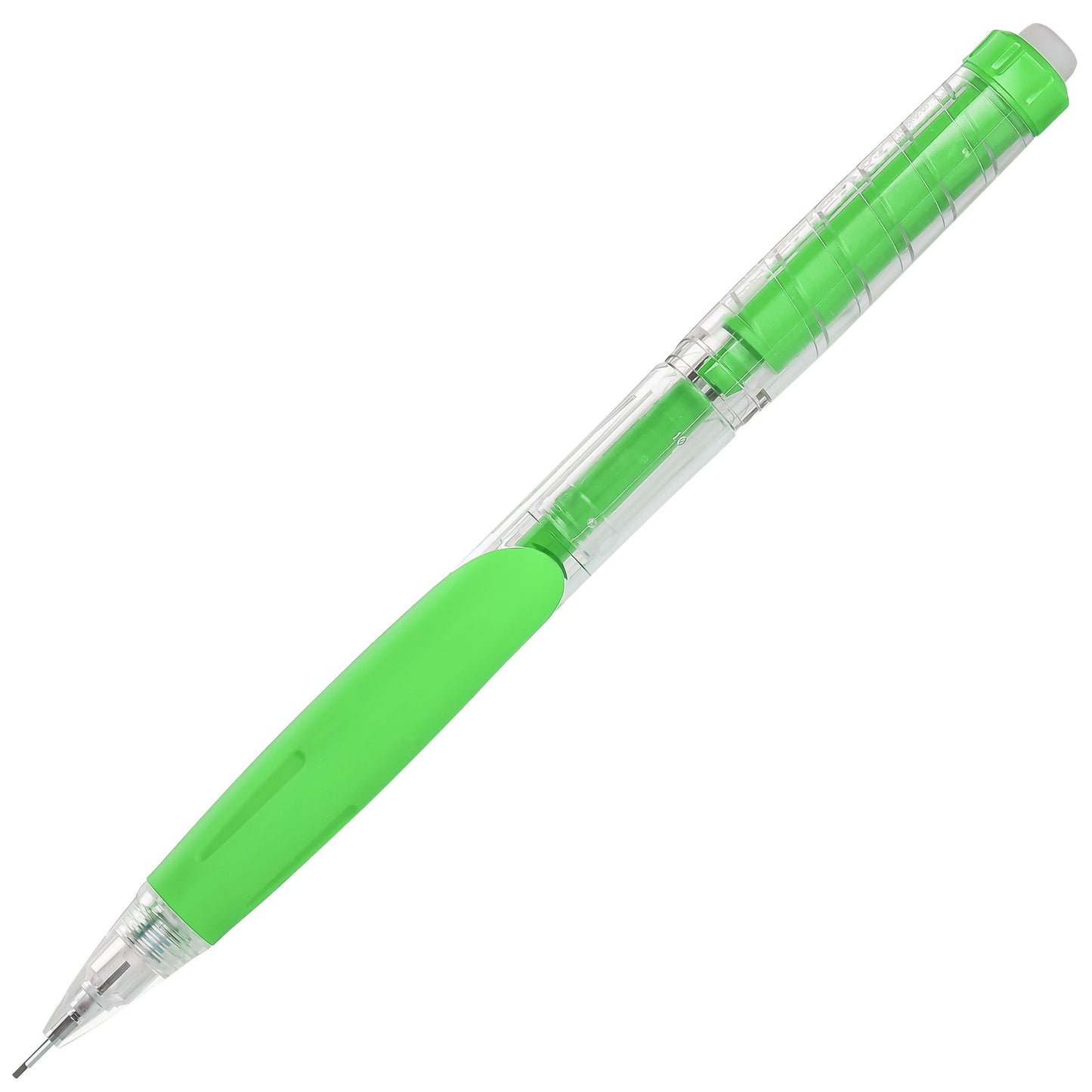 Twist-Erase CLICK  Mechanical Pencil, (0.7mm), Clear Barrel, Lime Green Grip (PD277TK)