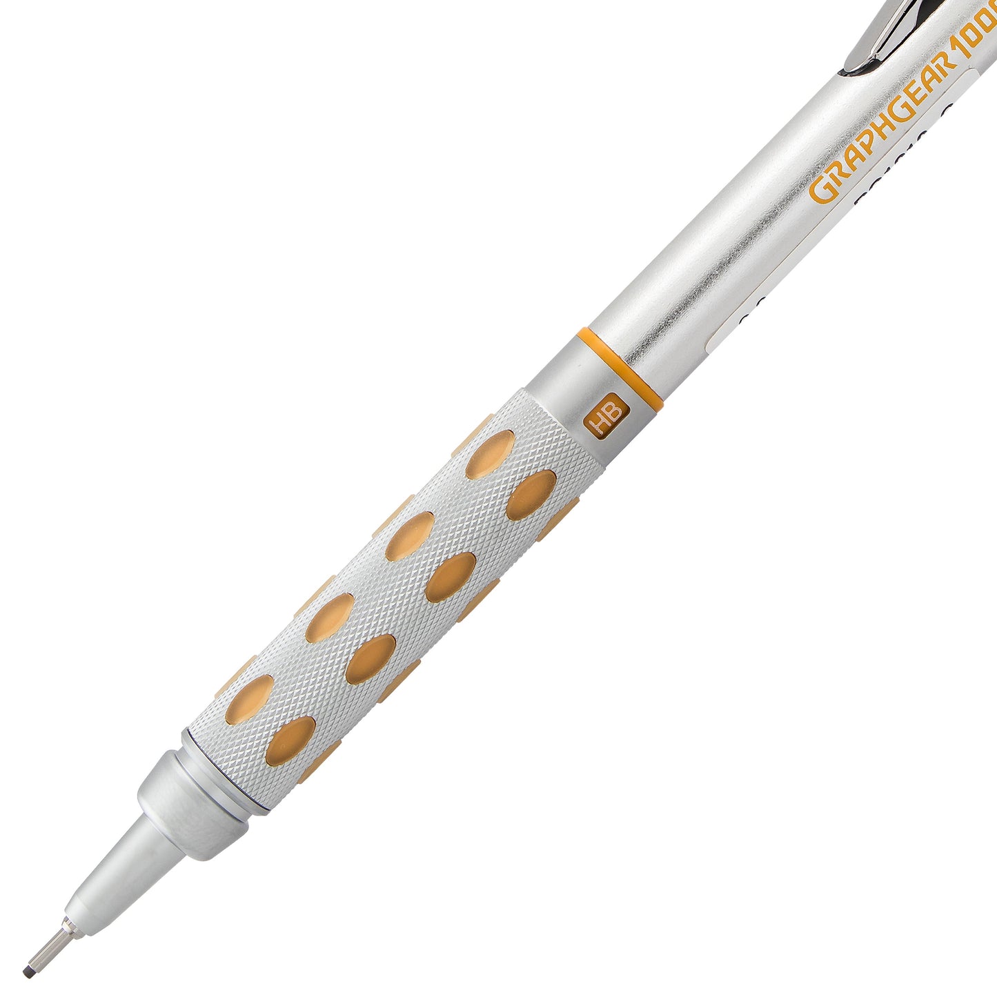 GraphGear 1000 Automatic Drafting Pencil (0.9mm), Yellow Accents (PG1019G)