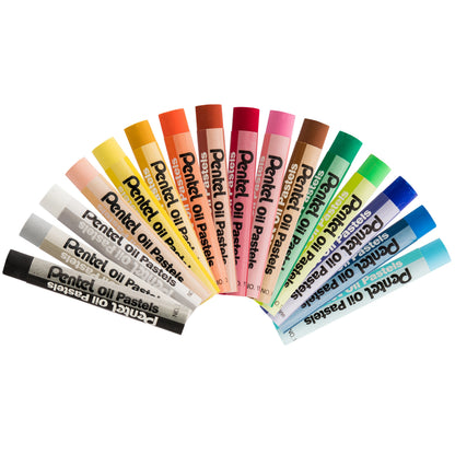 Pentel Arts Oil Pastels - 16 Color Set (PHN-16)