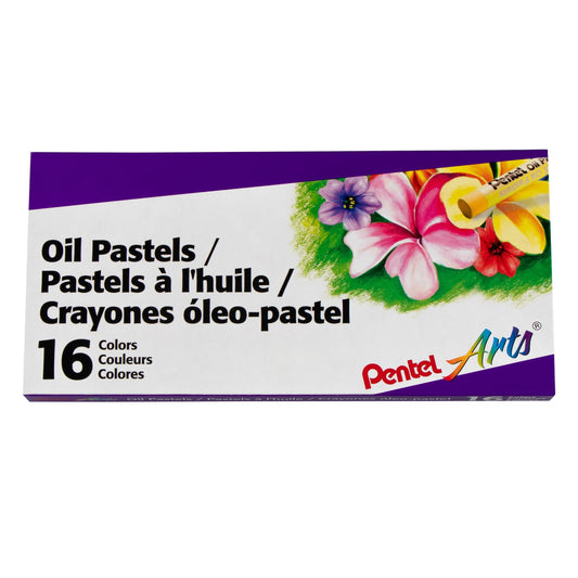 Pentel Arts Oil Pastels - 16 Color Set (PHN-16)