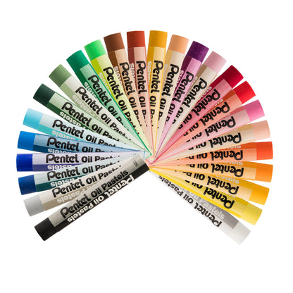 Pentel Arts Oil Pastels - 25 Color Set (PHN-25)