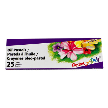 Pentel Arts Oil Pastels - 25 Color Set (PHN-25)
