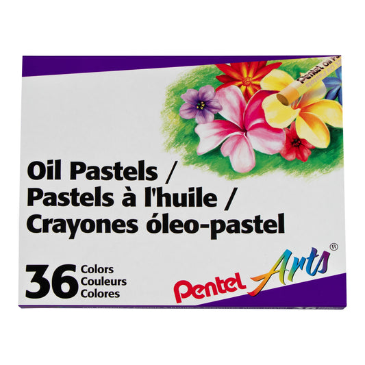 Pentel Arts Oil Pastels - 36 Color Set (PHN-36)