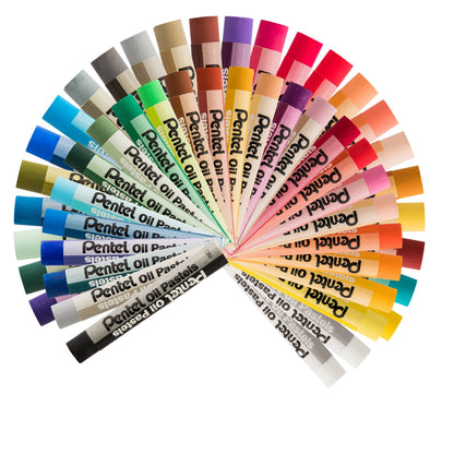 Pentel Arts Oil Pastels - 50 Color Set (PHN-50)