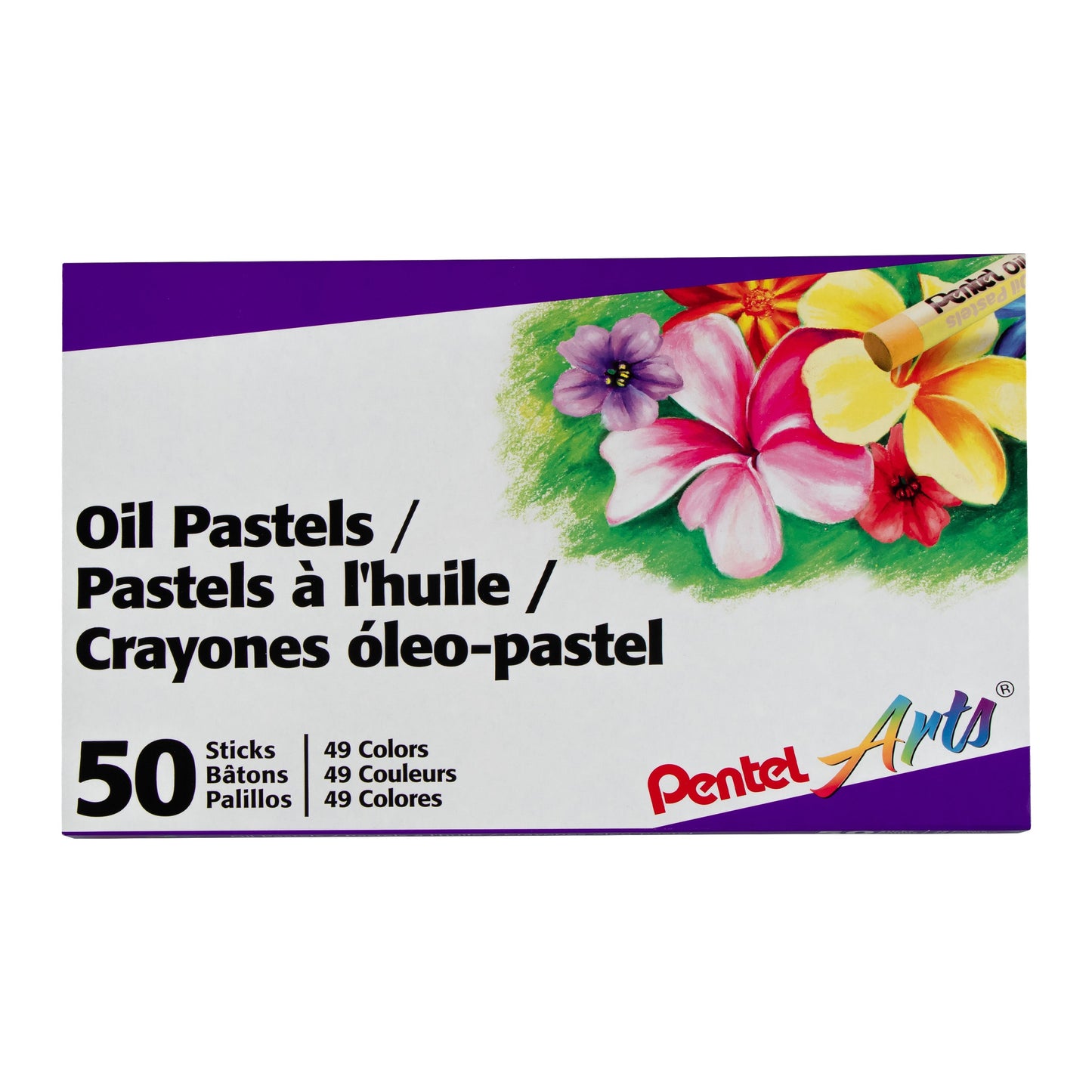 Pentel Arts Oil Pastels - 50 Color Set (PHN-50)