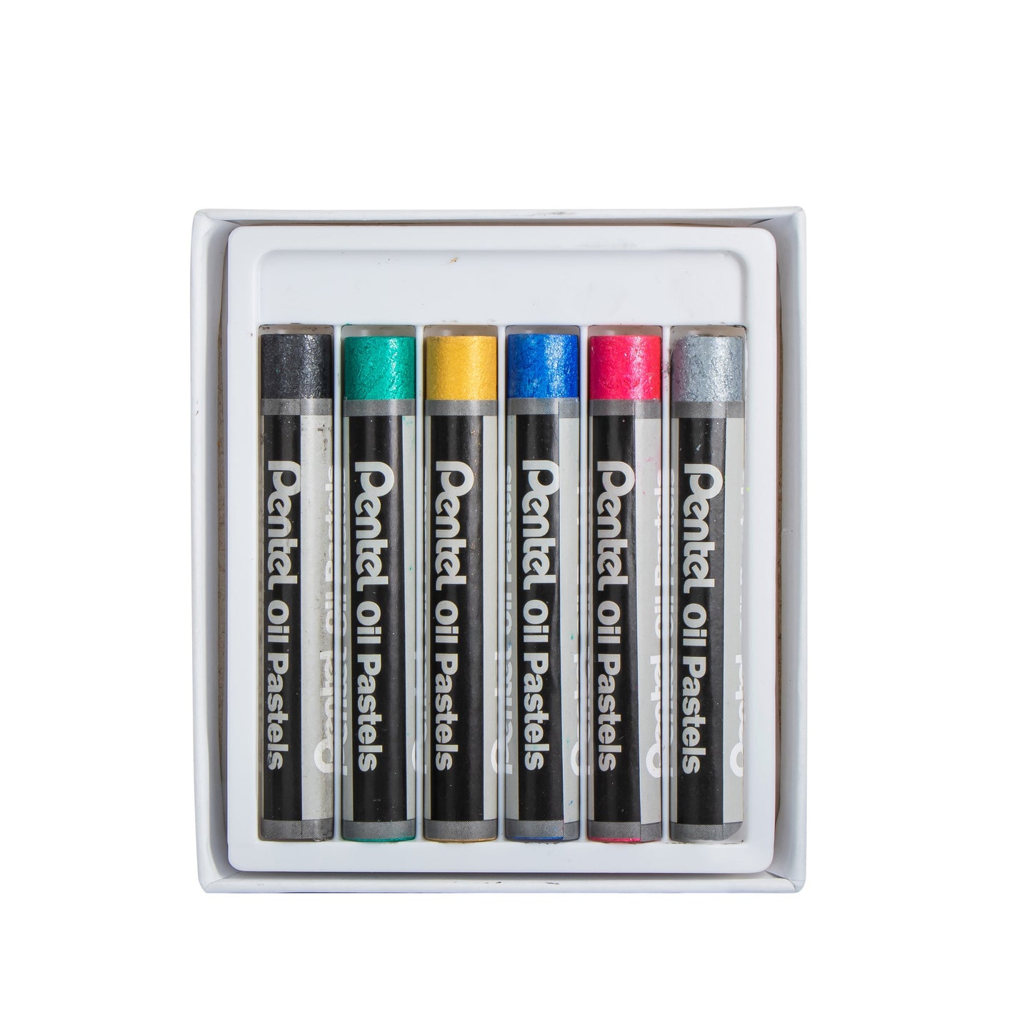 Pentel Arts Metallic Oil Pastels (PHN-M6)