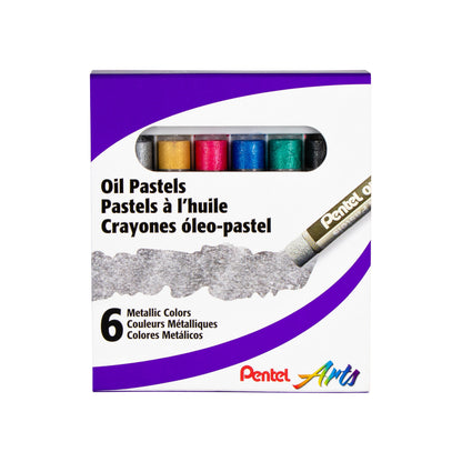 Pentel Arts Metallic Oil Pastels (PHN-M6)