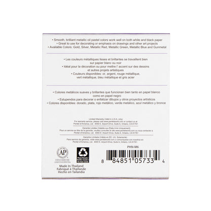 Pentel Arts Metallic Oil Pastels (PHN-M6)