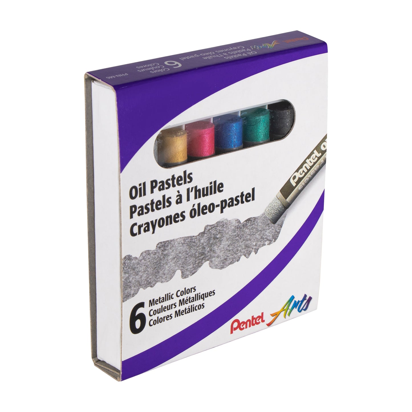 Pentel Arts Metallic Oil Pastels (PHN-M6)