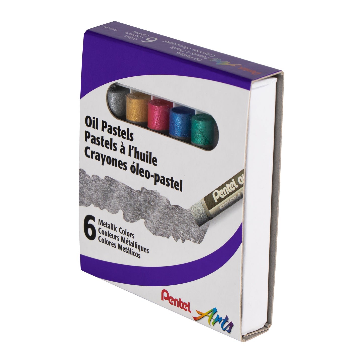 Pentel Arts Metallic Oil Pastels (PHN-M6)
