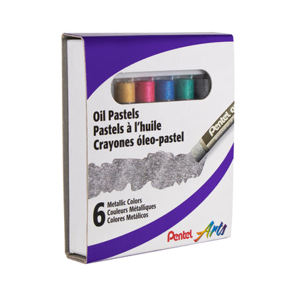 Pentel Arts Metallic Oil Pastels (PHN-M6)