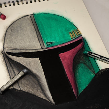 Pentel Arts Metallic Oil Pastels (PHN-M6)