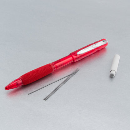Twist-Erase GT (0.7mm) 1-CLICK Mechanical Pencil Transparent Red (QE207B)
