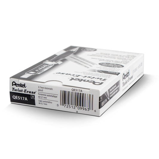Pentel Twist-Erase III Mechanical Pencil (0.7mm), Black Barrel (QE517A)