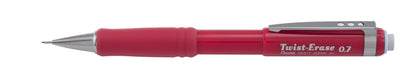 Pentel Twist-Erase III Mechanical Pencil (0.7mm), Red Barrel (QE517B), 48 Dozen