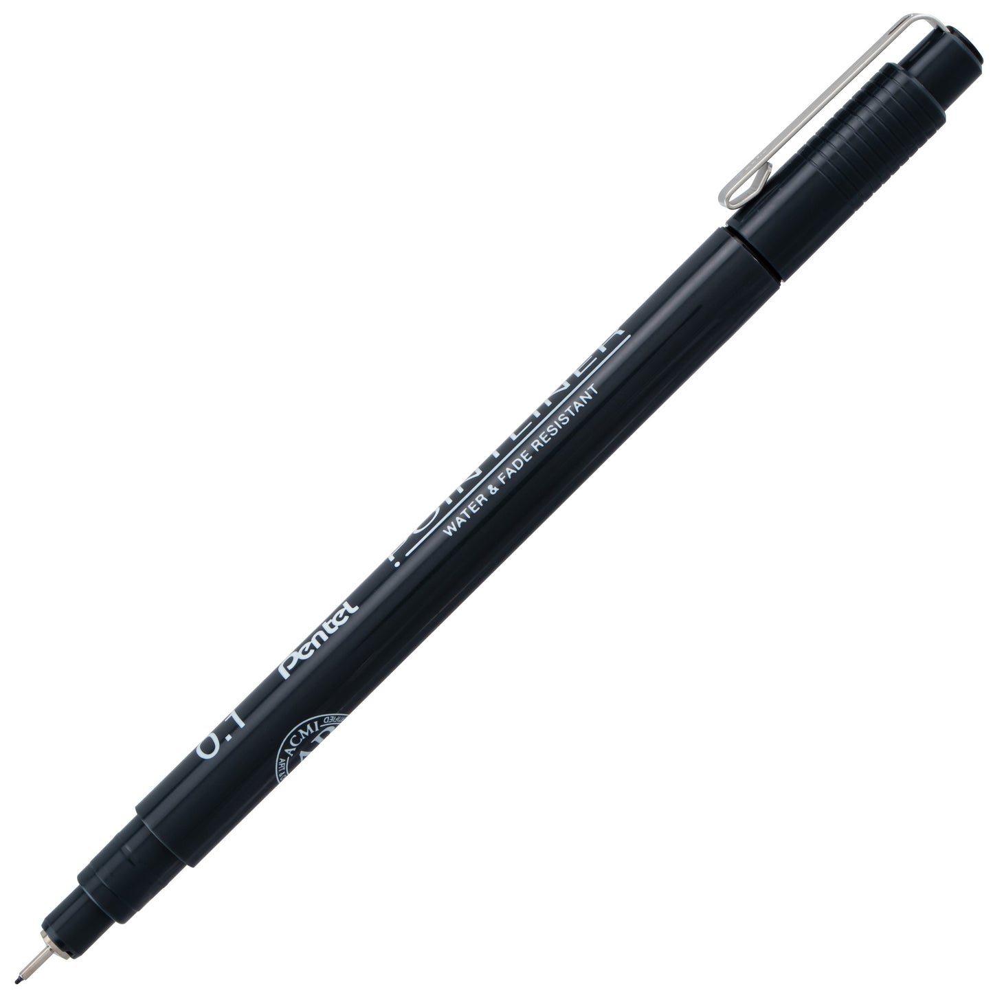 Pentel Arts Pointliner Pen, 0.1mm, Black Ink (S20P-1A)