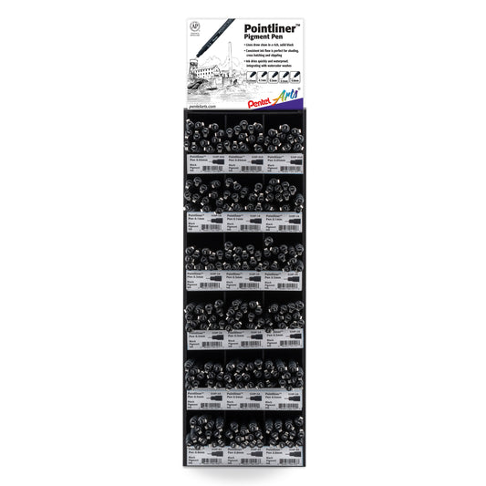 Pentel Arts Pointliner Pen Tower Display - 216 Pieces (S20P-216)