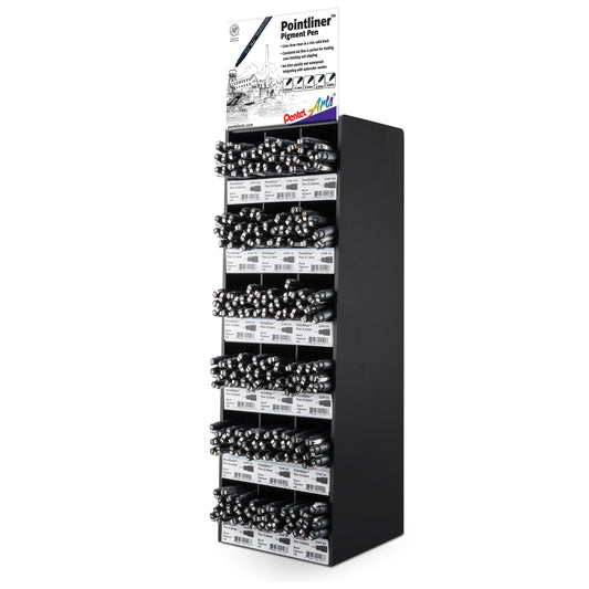 Pentel Arts Pointliner Pen Tower Display - 216 Pieces (S20P-216)