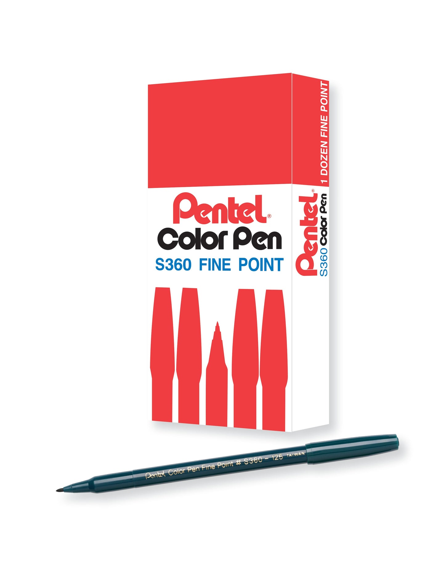 Pentel Arts Color Pen Dark Green (S360-125)
