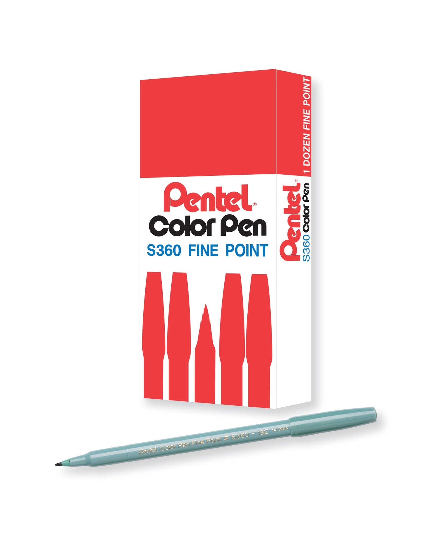 Pentel Arts Color Pen Grayish Green (S360-132)
