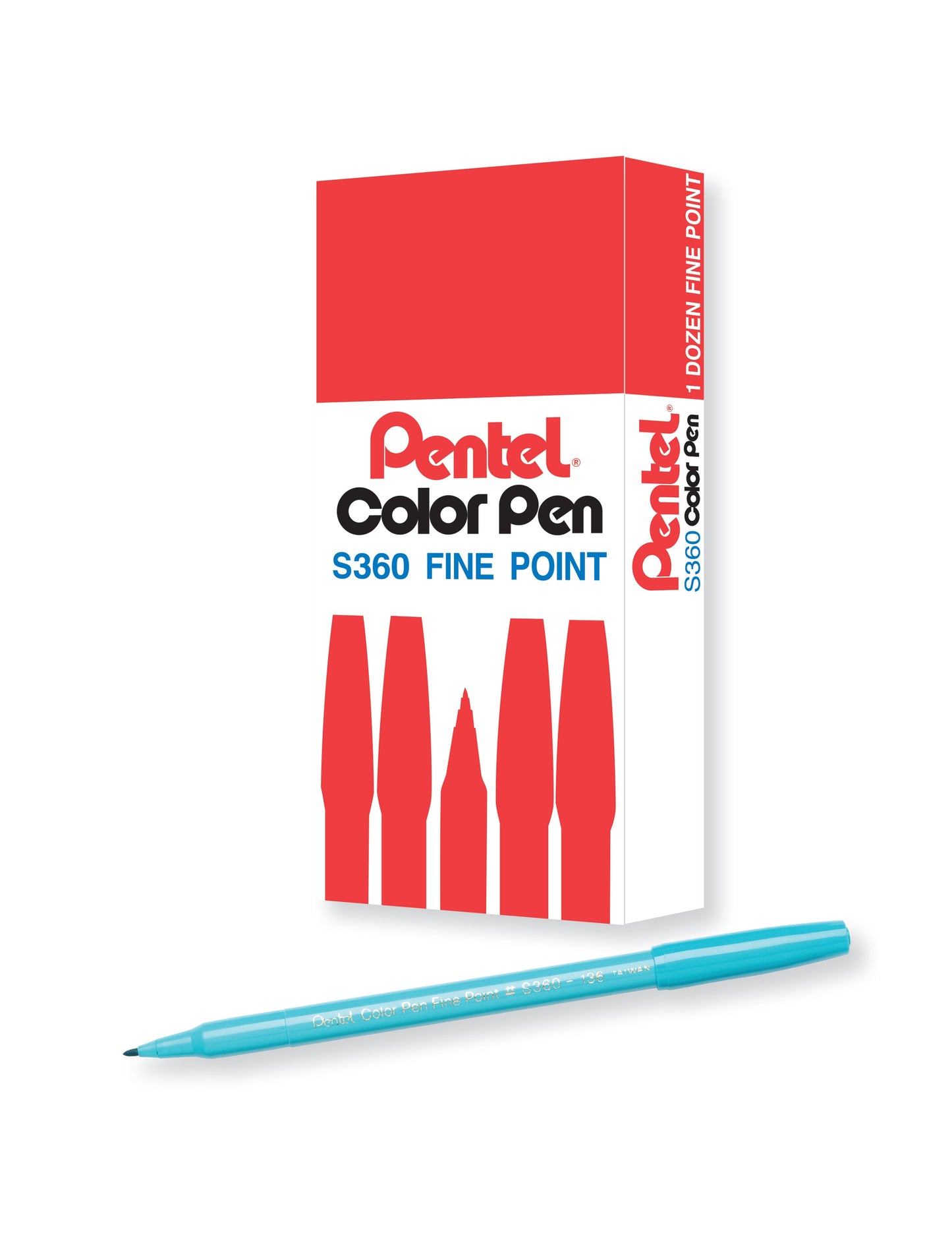 Pentel Arts Color Pen Baby Blue (S360-136)