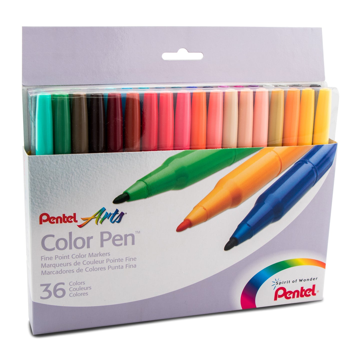 Pentel Arts Color Pen 36-Color Set (S360-36)