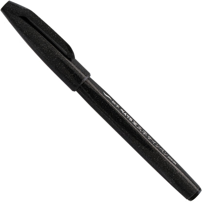 Pentel Arts Sign Pen Brush Tip,  Black Ink (SES15-NA)