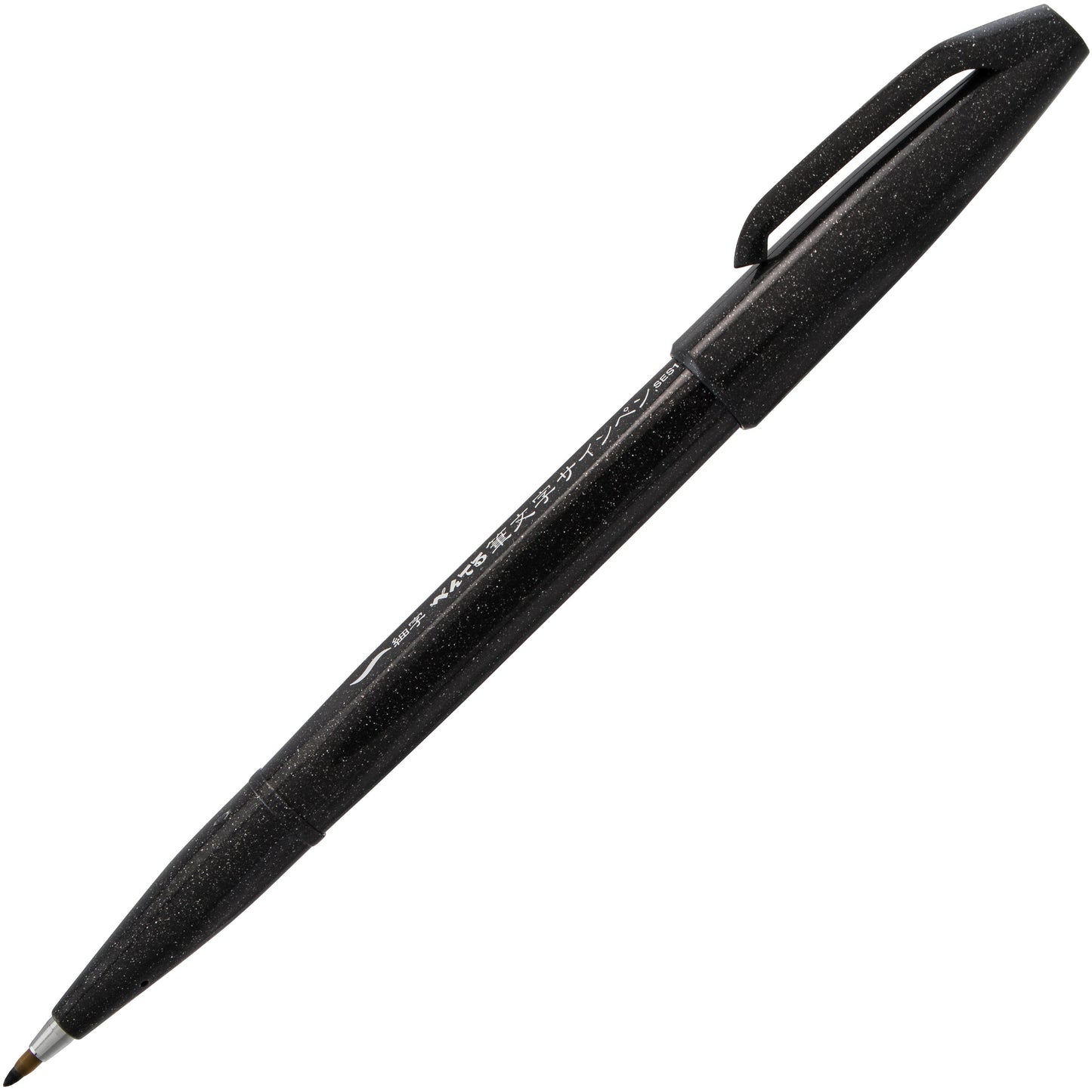 Pentel Arts Sign Pen Brush Tip,  Black Ink (SES15-NA)